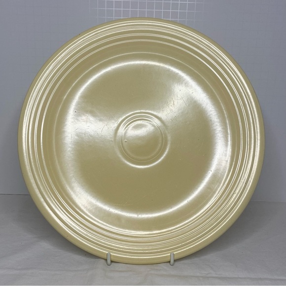 Vintage Fiesta 12” Chop Plate - Ivory - Picture 1 of 6